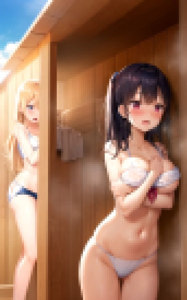 混浴サウナで巨乳素人ちゃんと整う