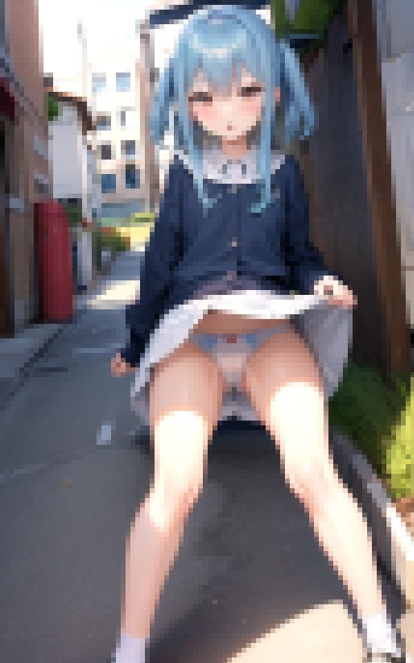 いきなり街中パンチラ