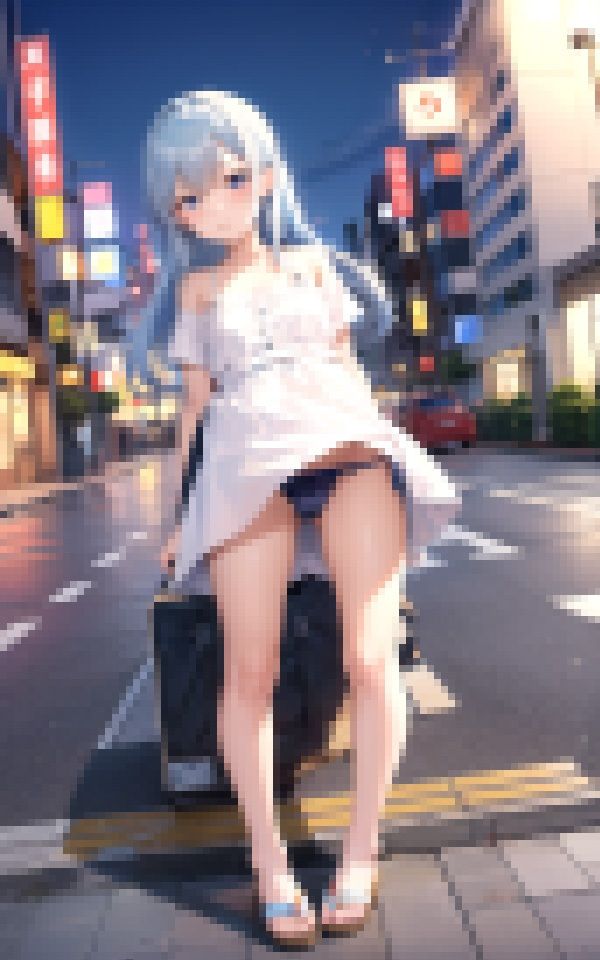 いきなり街中パンチラ