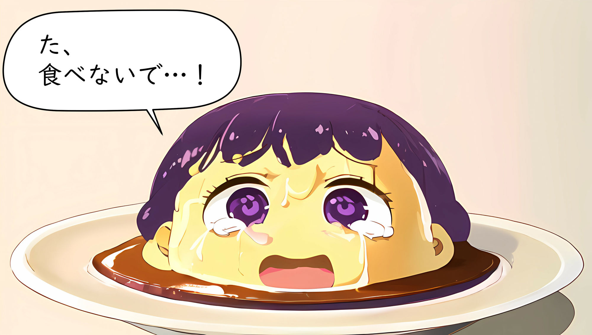 プリンになった女の子が魔法少女に食べられちゃう！