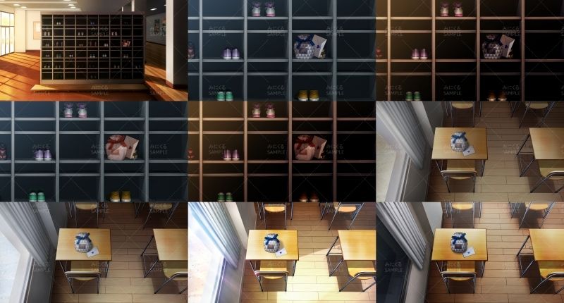 みにくる背景CG素材集『バレンタイン編』part02-学園-