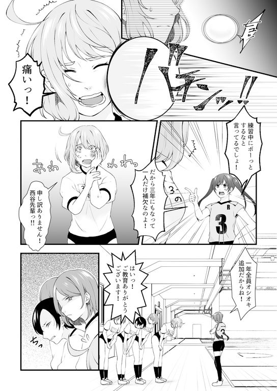 バレー部の先輩いじめ
