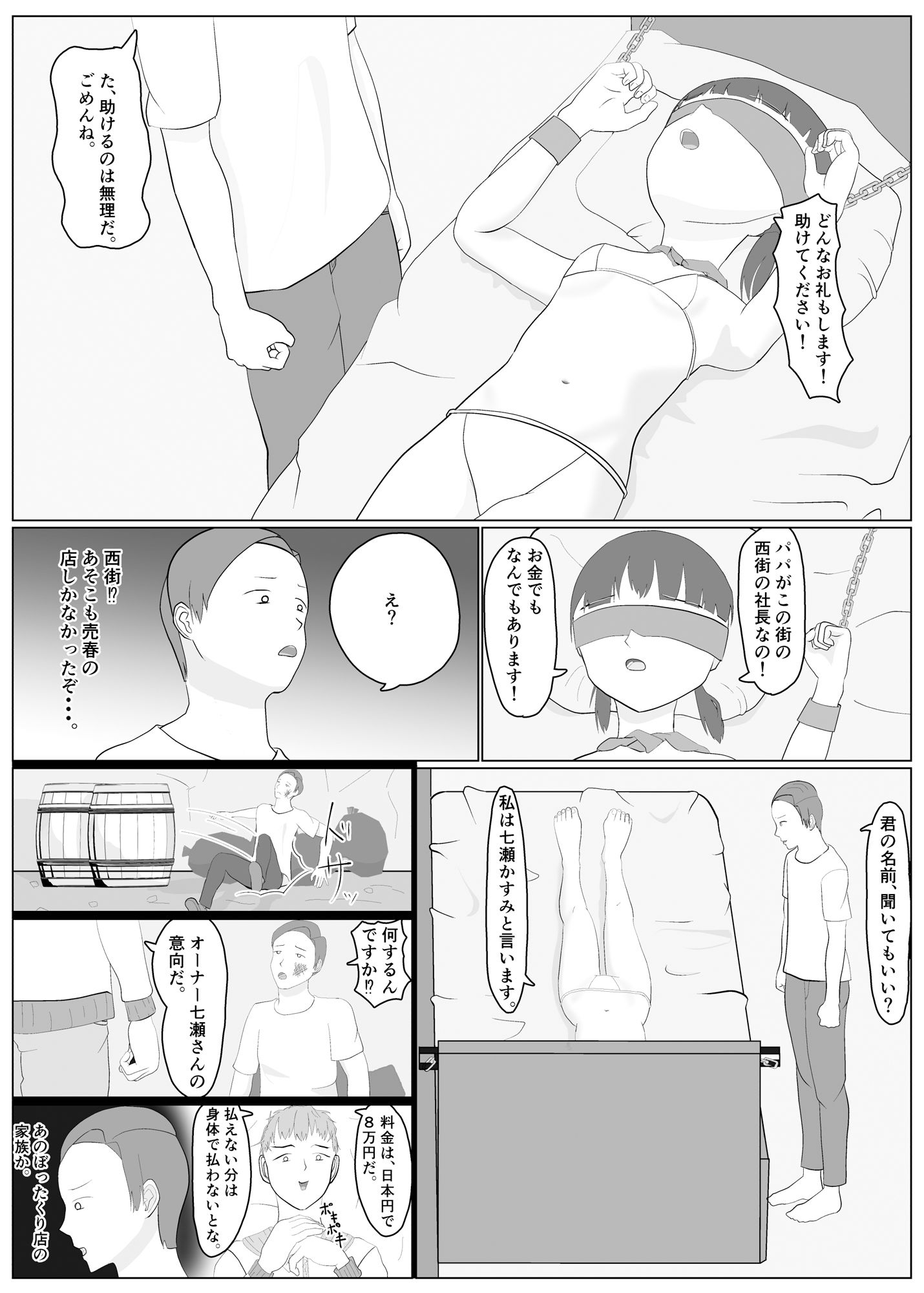 売春街で相場の10倍払ったら街で見かけた少女がベッドにいた。