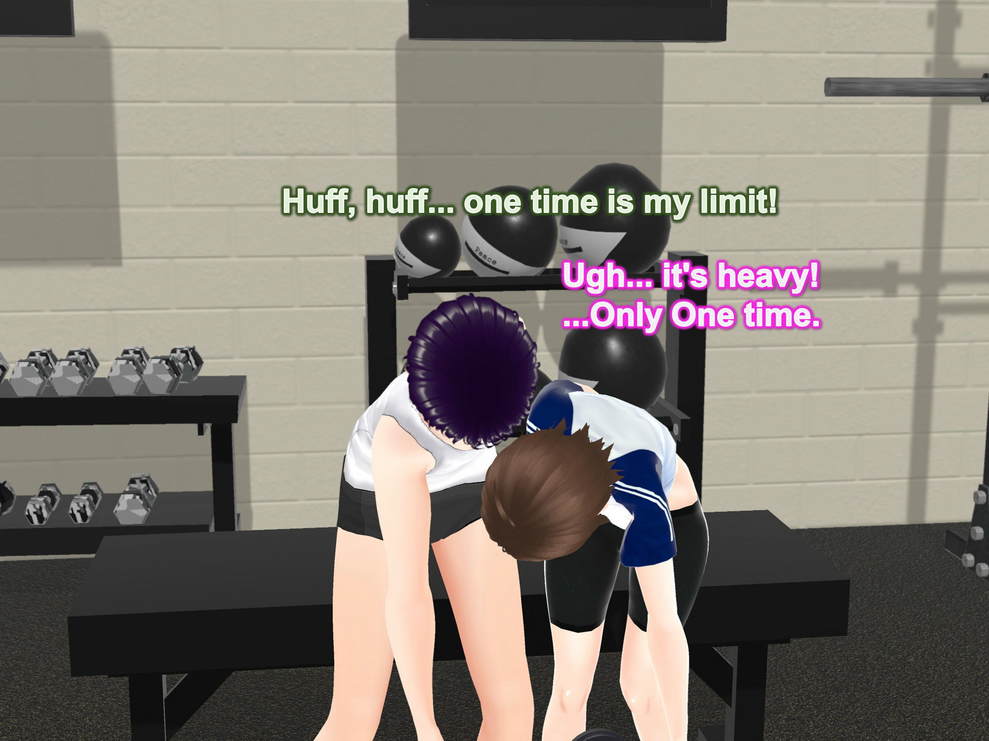 Outgrowing only girls， Overtake boys， Growth sound dumbbells Arc