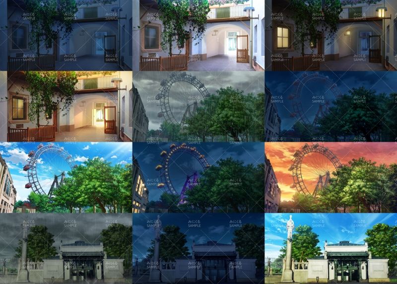 みにくる背景CG素材集『ヨーロッパ風編』part02-春-