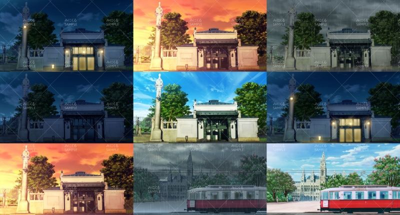 みにくる背景CG素材集『ヨーロッパ風編』part02-春-