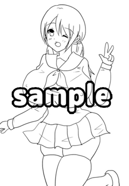 線画・美少女エッチイラスト集