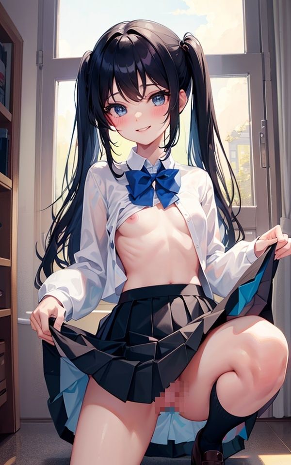 チラ見せ小悪魔少女