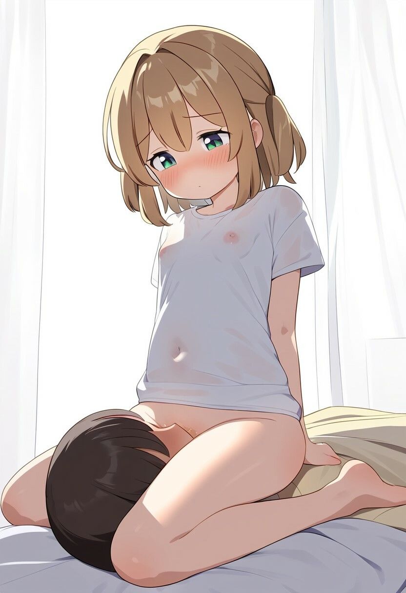 【閲覧注意】ベッドの上でためらいもなくおしっこをする少女たち