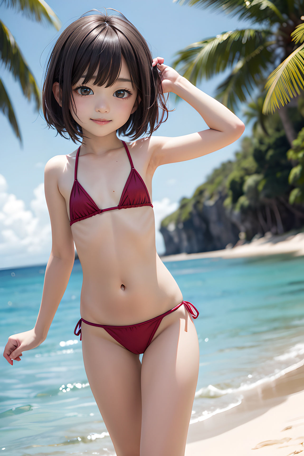 【無料】（前編）新人ジュ〇ア アイドルMEI 初グラビア写真集