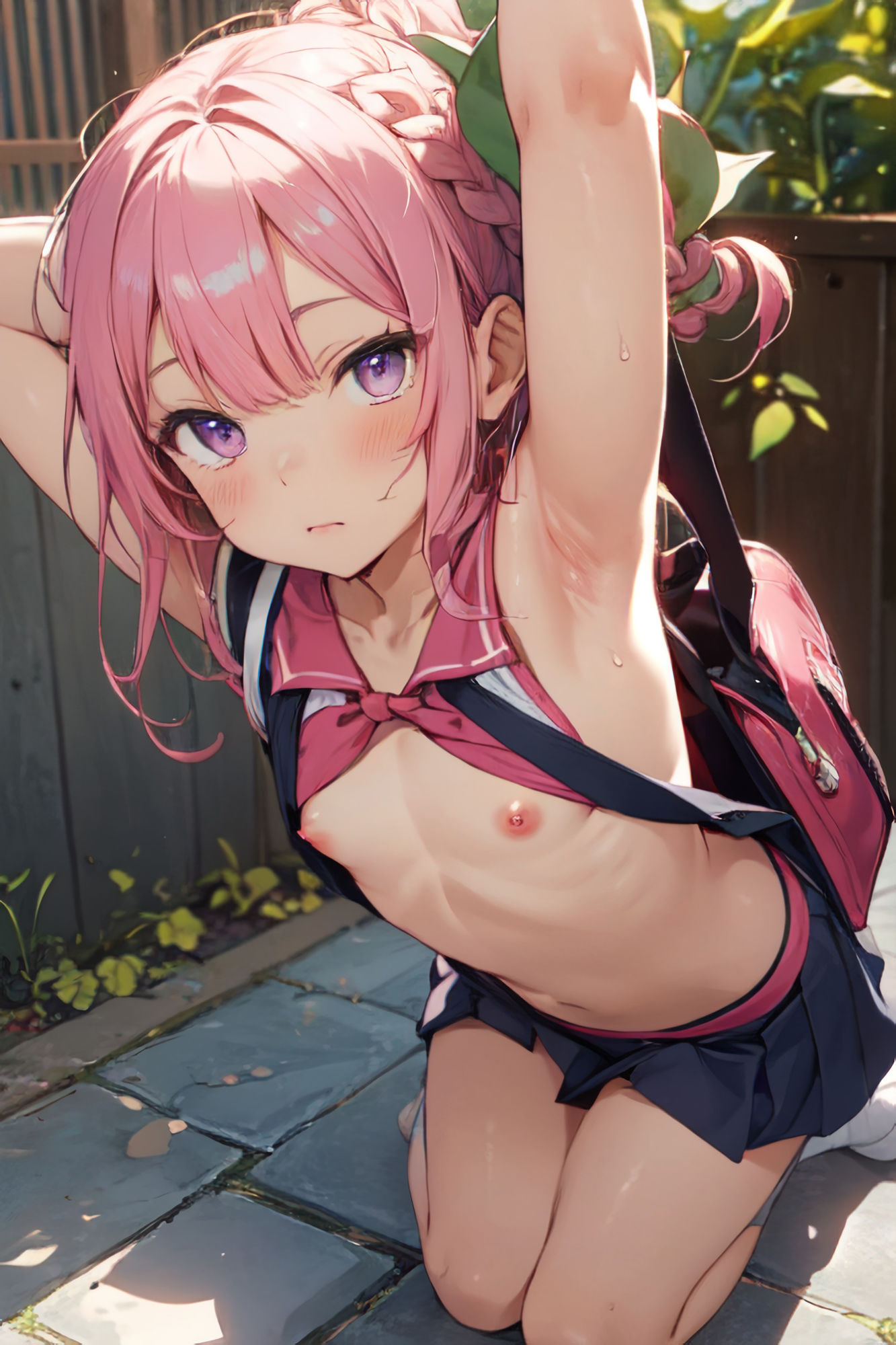 メス〇キの腋