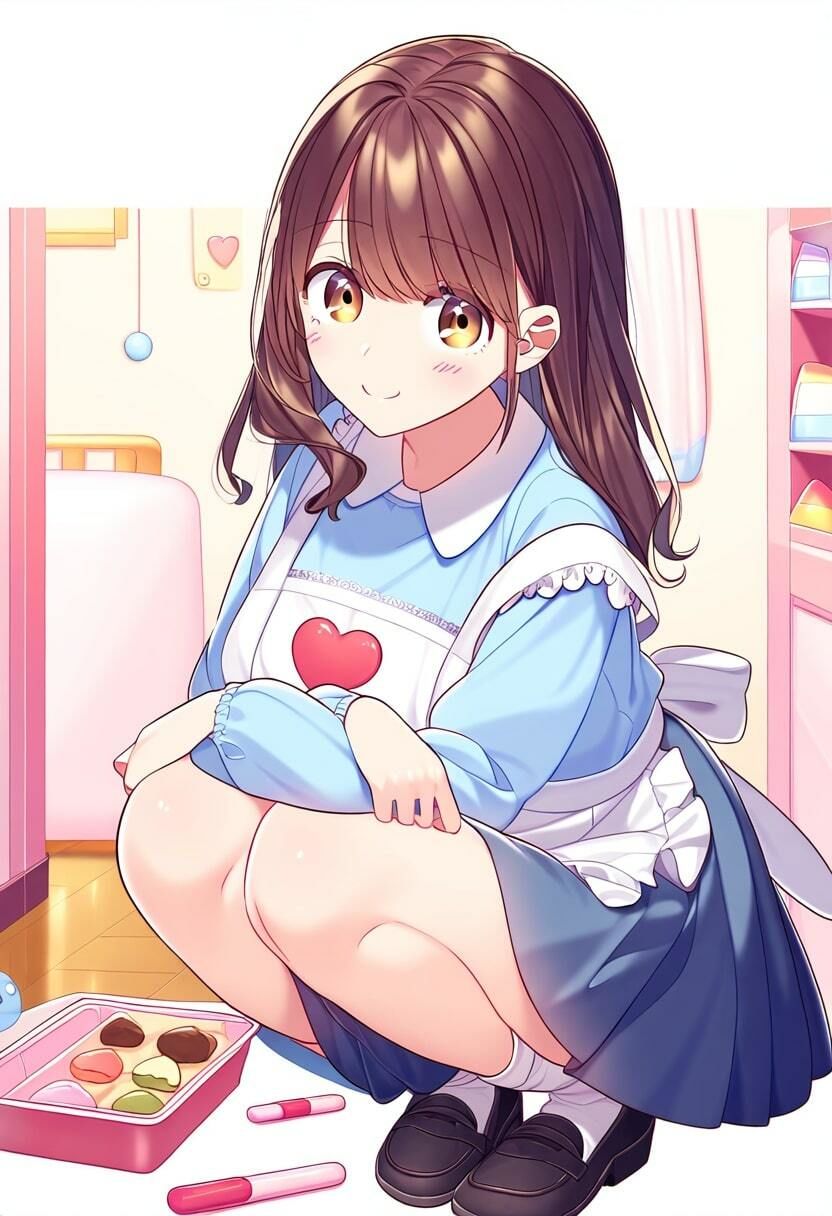 天然の巨乳保育士がパンチラで色仕掛け