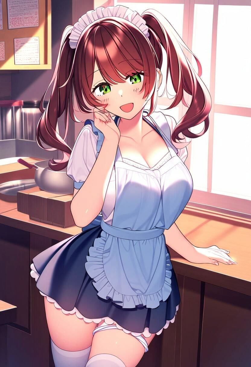 天然の巨乳保育士がパンチラで色仕掛け