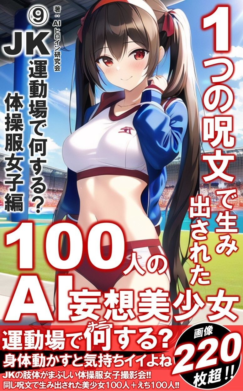 1つの呪文で生み出された100人のAI妄想美少女-9【運動場で何(ナニ)する? 体操服女子編】