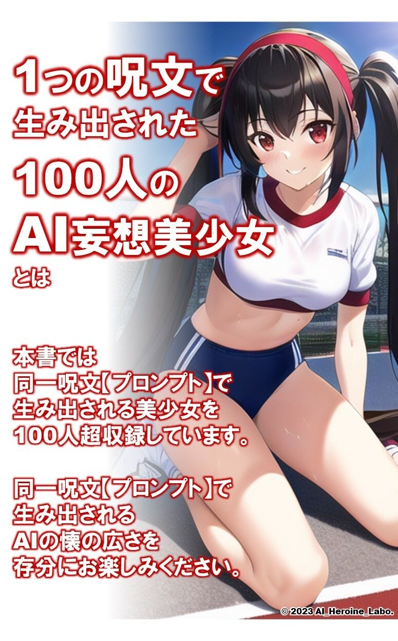 1つの呪文で生み出された100人のAI妄想美少女-9【運動場で何(ナニ)する? 体操服女子編】