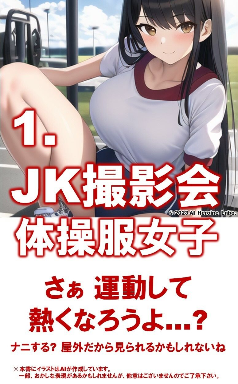 1つの呪文で生み出された100人のAI妄想美少女-9【運動場で何(ナニ)する? 体操服女子編】
