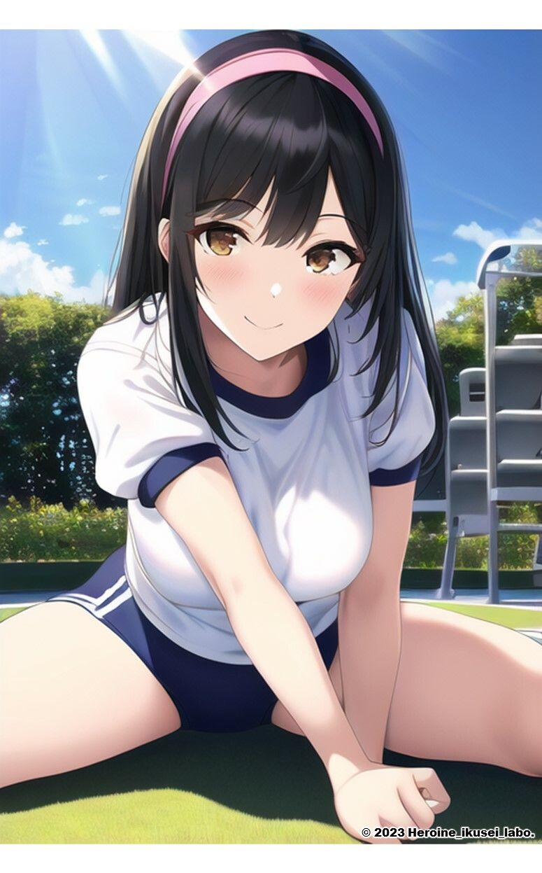 1つの呪文で生み出された100人のAI妄想美少女-9【運動場で何(ナニ)する? 体操服女子編】