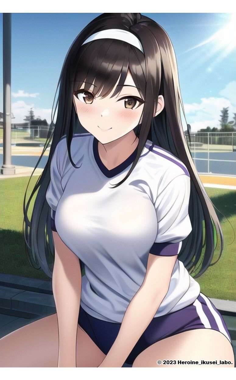 1つの呪文で生み出された100人のAI妄想美少女-9【運動場で何(ナニ)する? 体操服女子編】