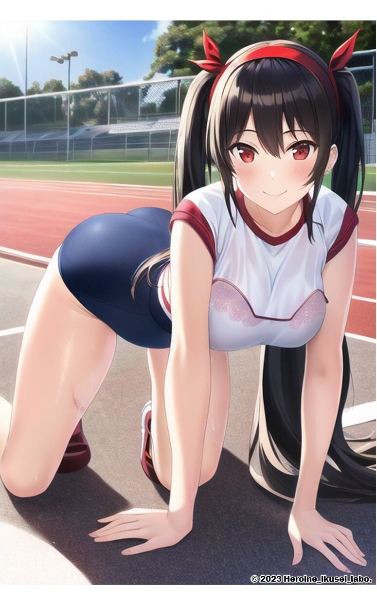 1つの呪文で生み出された100人のAI妄想美少女-9【運動場で何(ナニ)する? 体操服女子編】