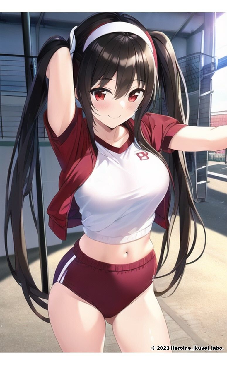 1つの呪文で生み出された100人のAI妄想美少女-9【運動場で何(ナニ)する? 体操服女子編】