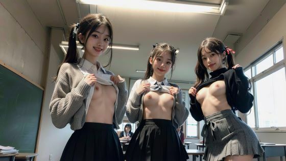 制服美少女シリーズ 美少女ノーパン大集合！？