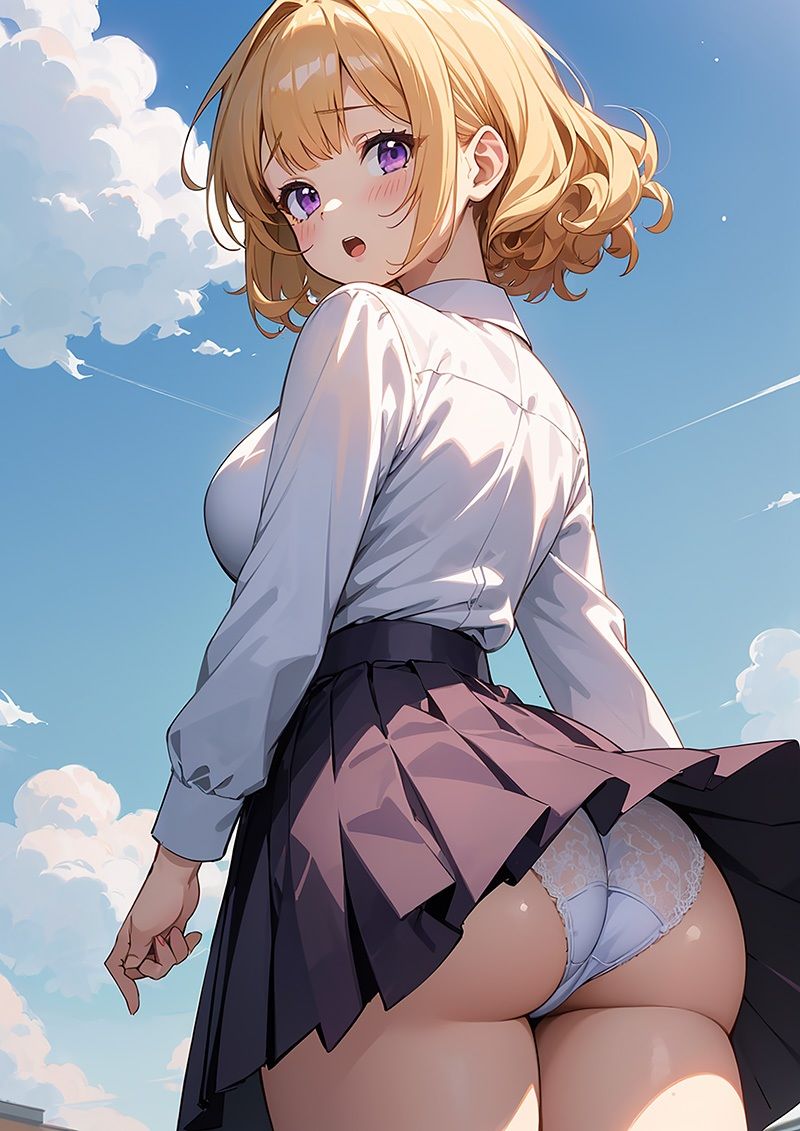 かわいい制服女子の後ろ姿3 AIイラスト集