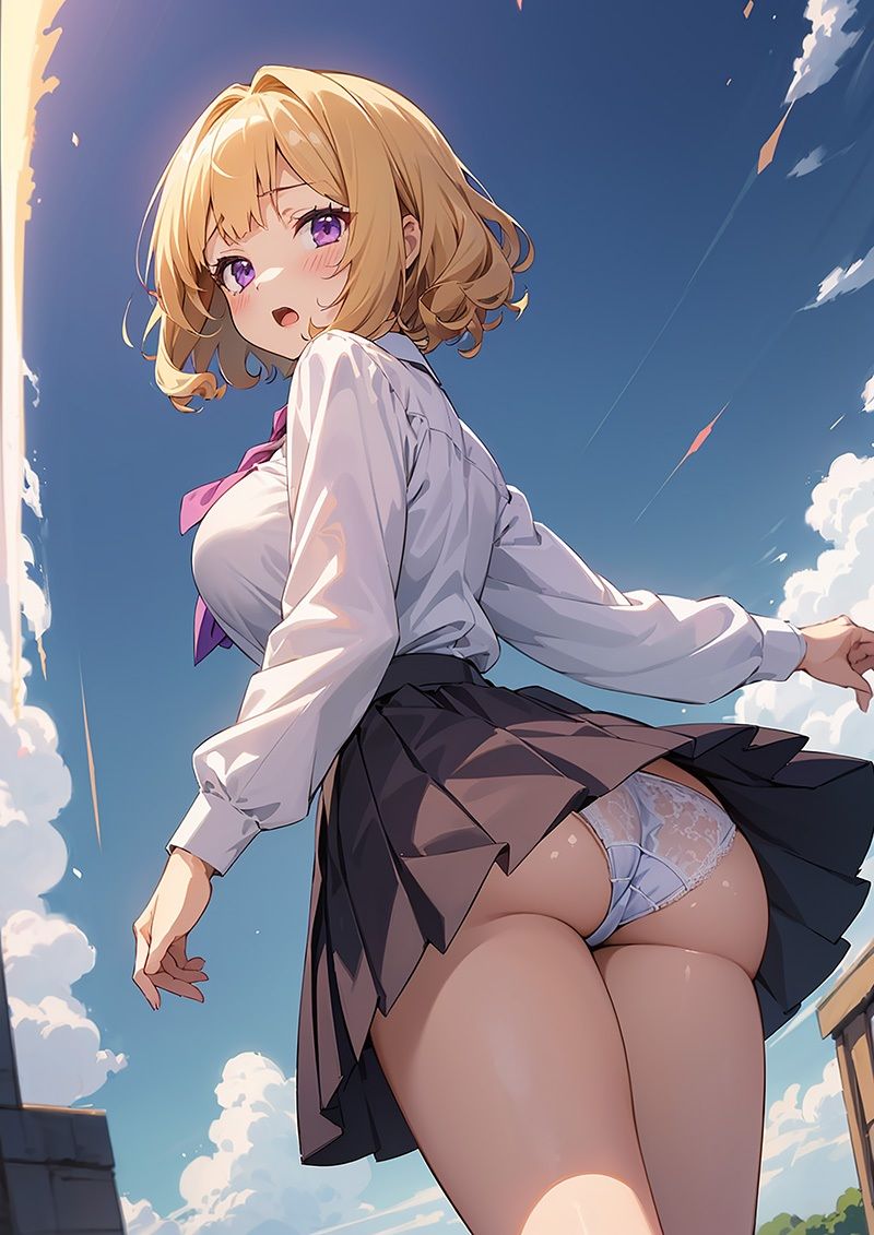 かわいい制服女子の後ろ姿3 AIイラスト集