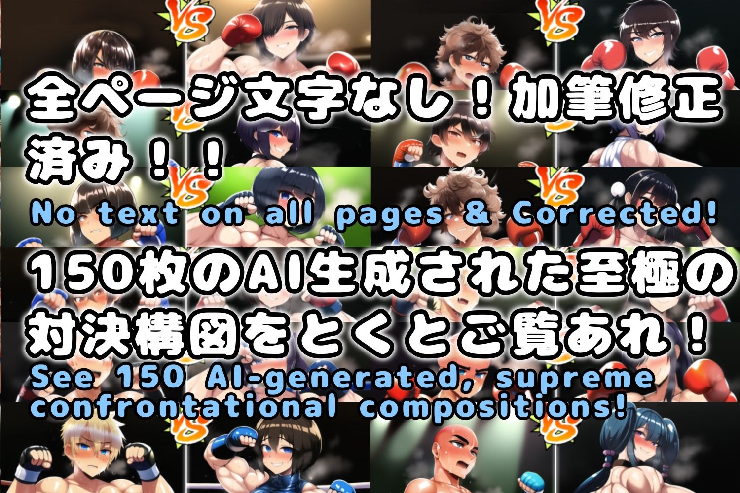 男vsむちむち爆乳恵体女格闘家軍団全力ミックスファイト構図集