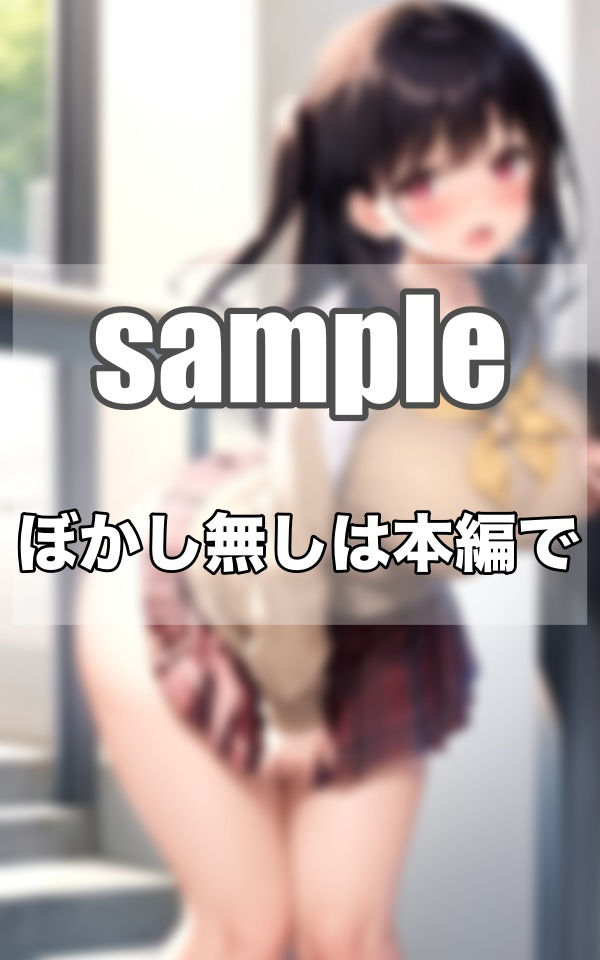毎朝出会うお尻丸見えのえっちな巨乳の美少女達