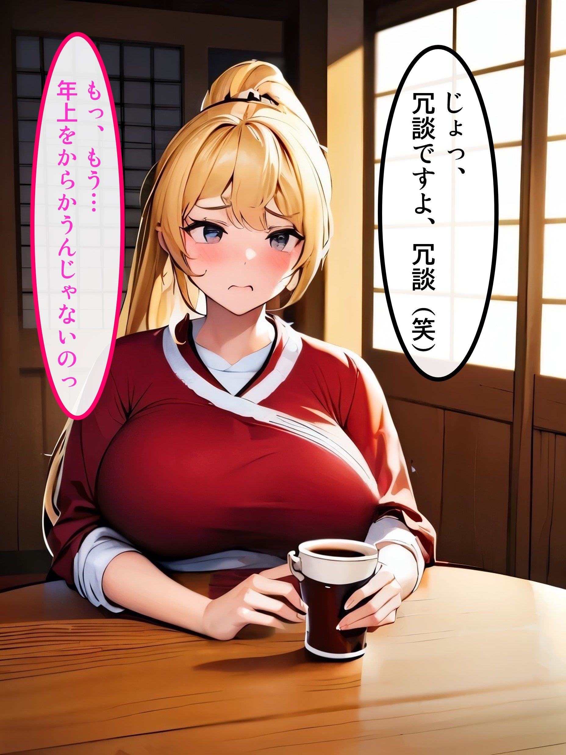 ジムトレーナーの金髪巨乳の人妻が俺との交尾でイかされ寝取られちゃう話