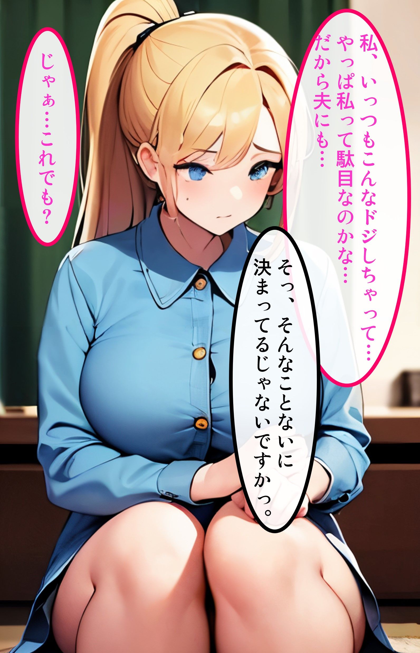 ジムトレーナーの金髪巨乳の人妻が俺との交尾でイかされ寝取られちゃう話