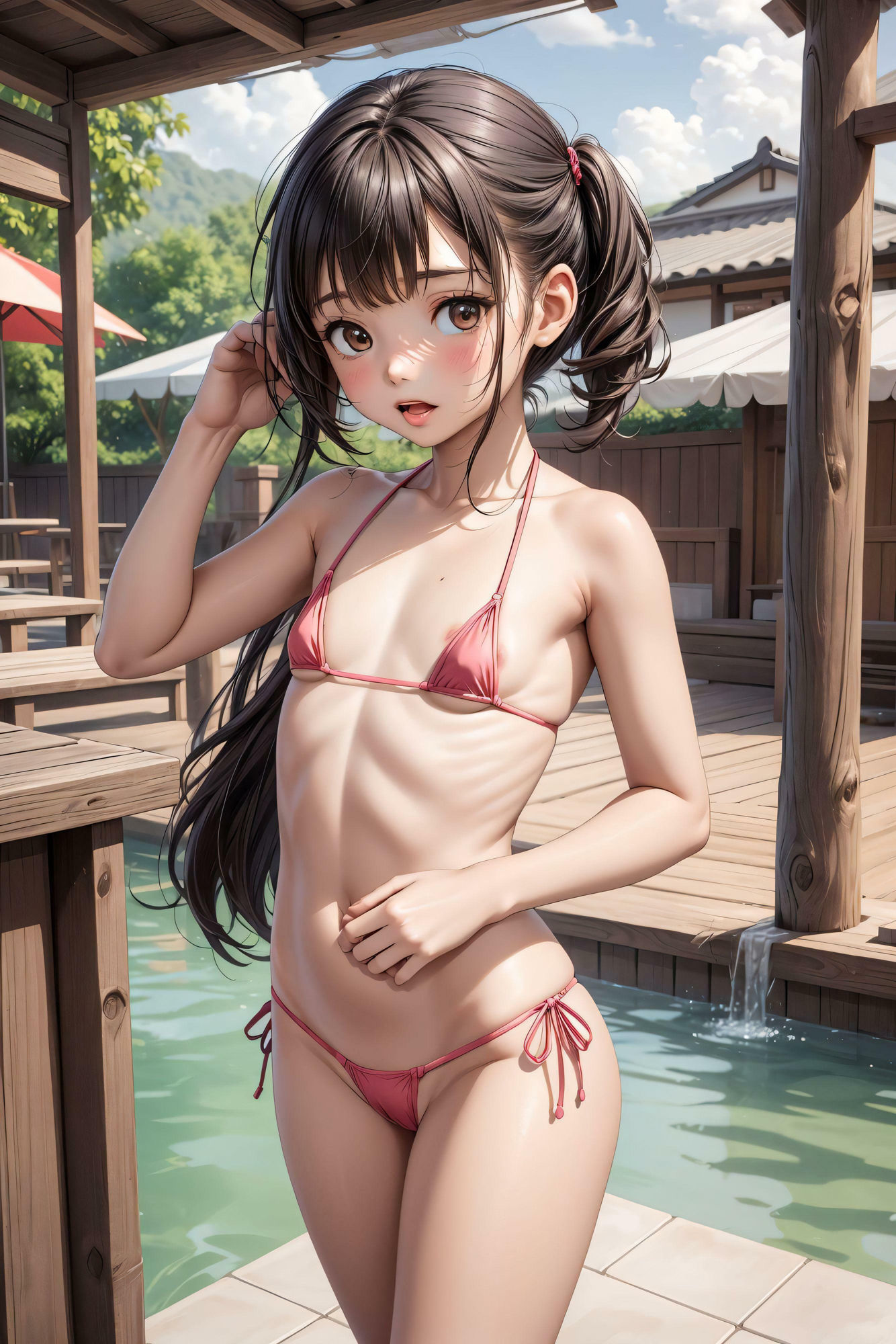 発禁ジュ○アアイドルポロリするまで撮影会