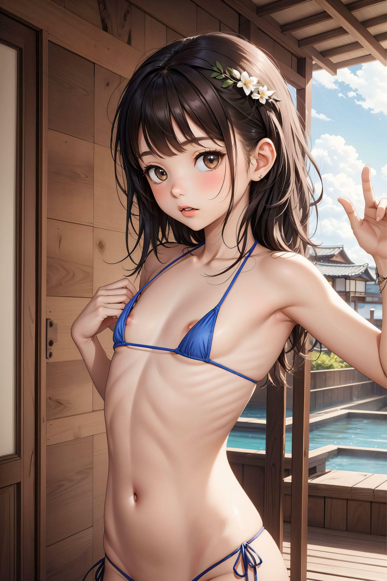 発禁ジュ○アアイドルポロリするまで撮影会