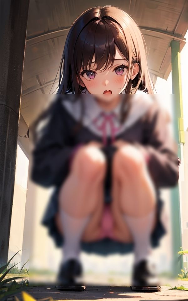 エッチなパンチラ少女 〜卑猥なしゃがみパンチラ〜