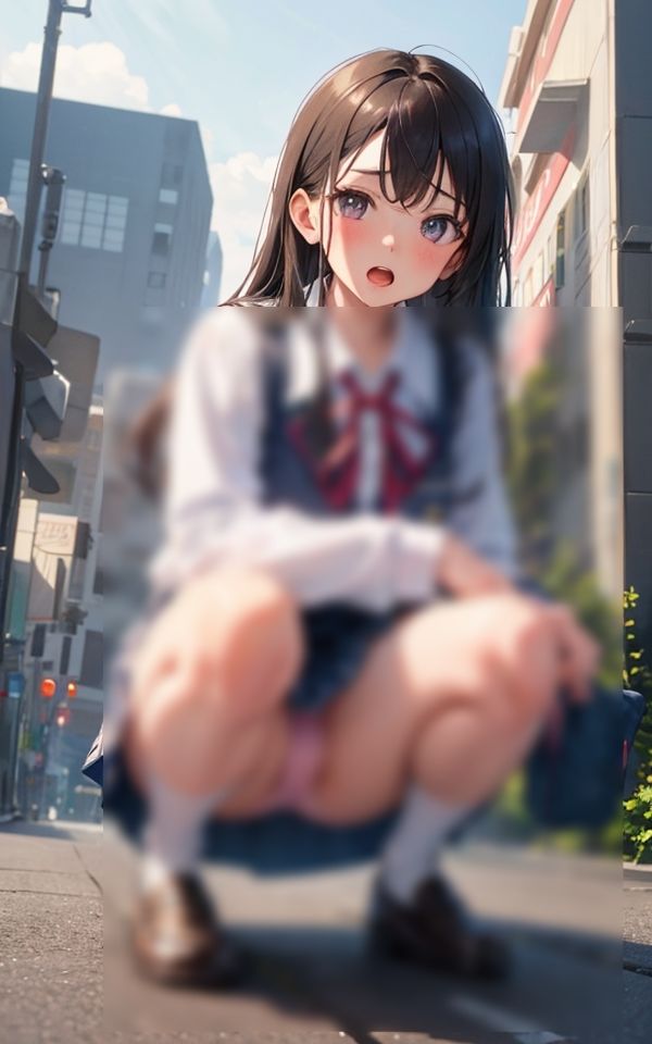 エッチなパンチラ少女 〜卑猥なしゃがみパンチラ〜