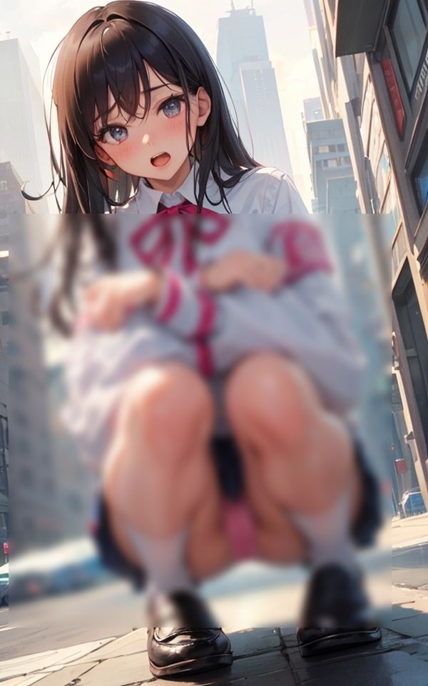 エッチなパンチラ少女 〜卑猥なしゃがみパンチラ〜