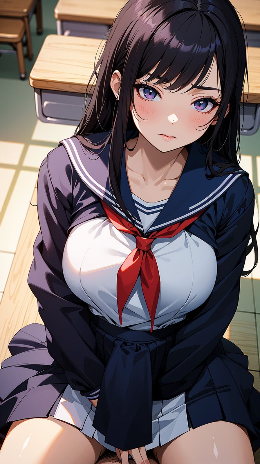 人気No.1の先輩|AI生成集 女子校生 先輩 制服