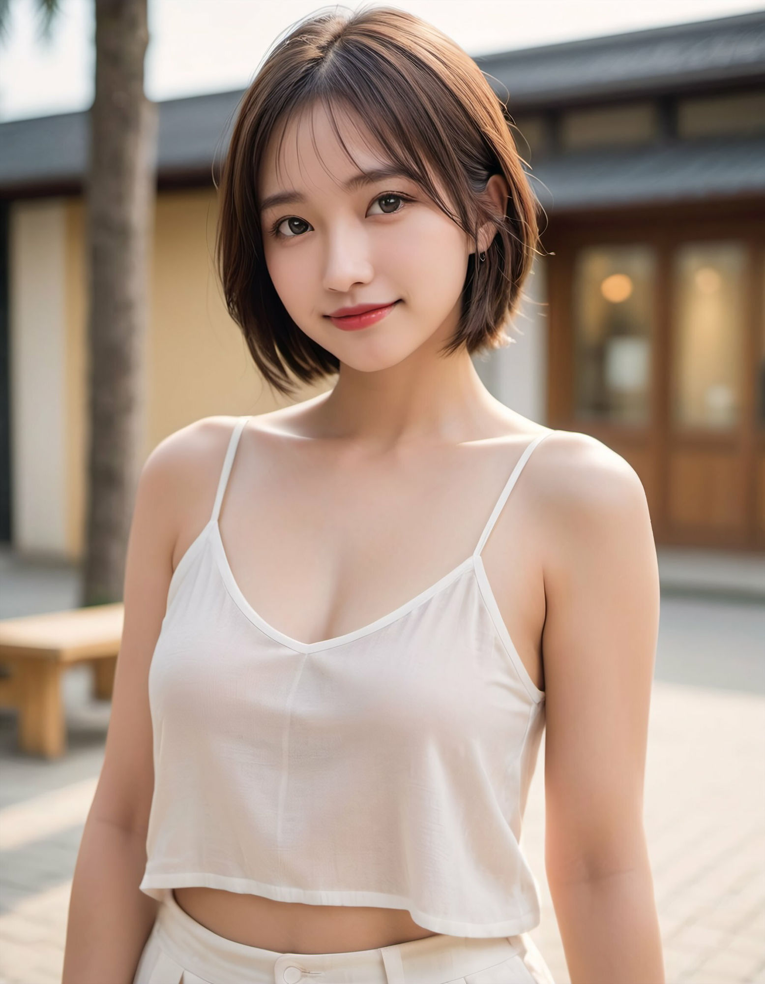 僕を誘惑するキャミソールお姉さん