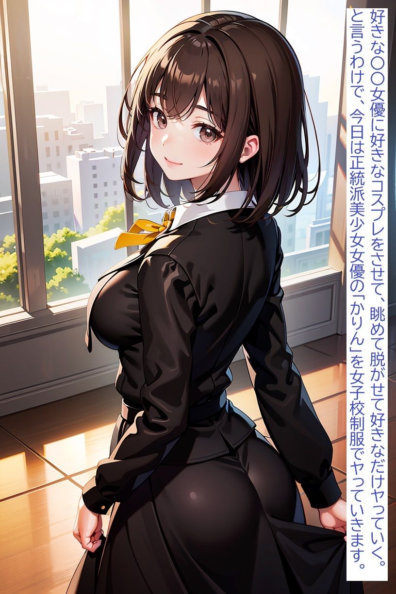 女子校生女優にぶっかける 正統派美少女「かりん」