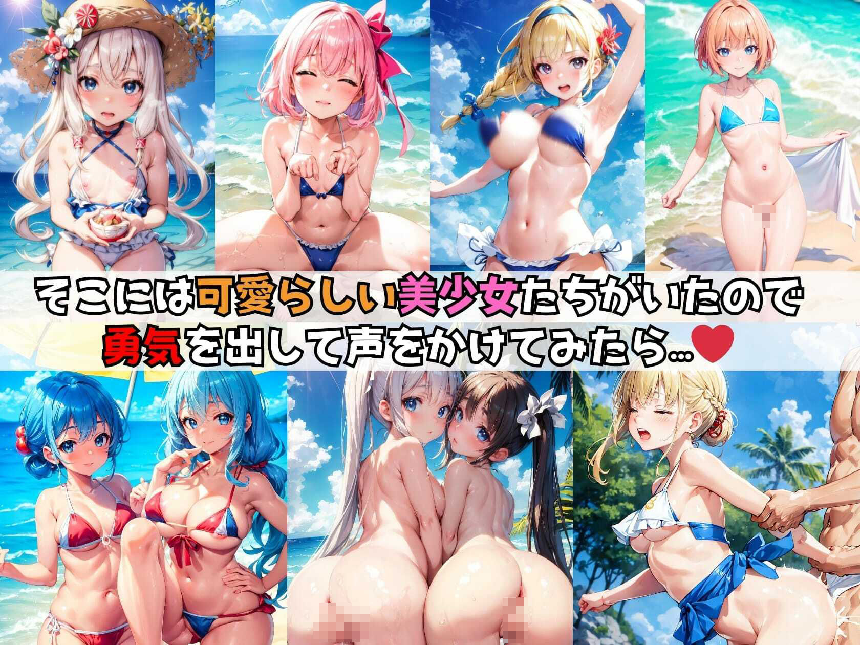 夏休みのビーチにやってきた僕そこは美少女パラダイスだった?
