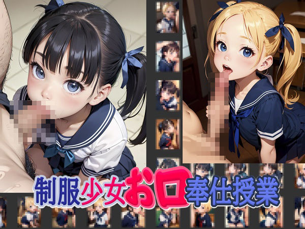 制服少女お口奉仕授業