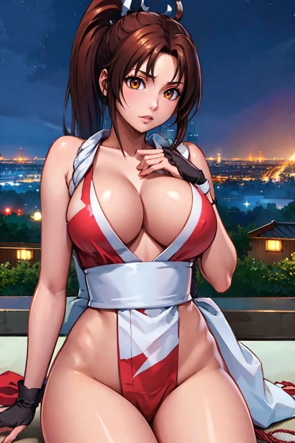 不◯火 舞の屋外で青姦性交ハメ撮り集