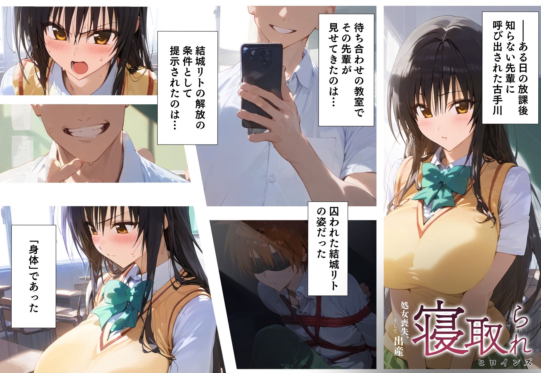 寝取られヒロインズ(処女喪失、そして出産) 古手◯唯編