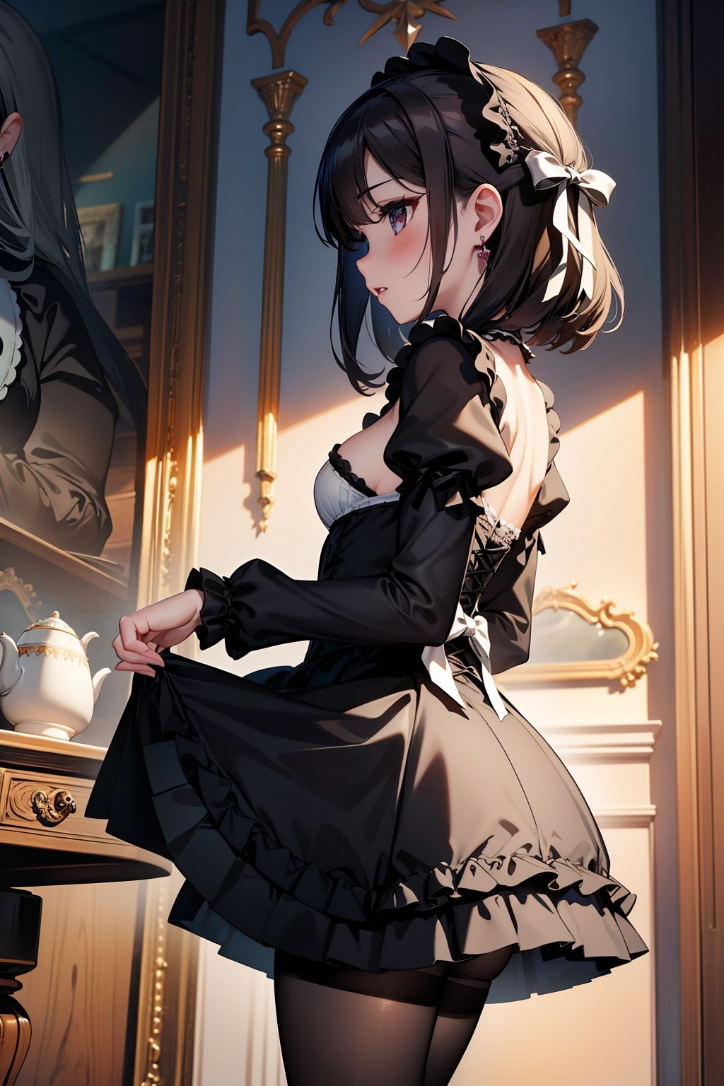 AIイラスト集 黒ストとゴシックロ〇ータ#3