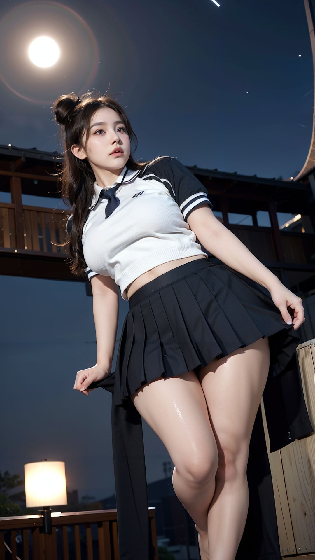 【こだわりの肌質】生足制服女子の太ももフェチ