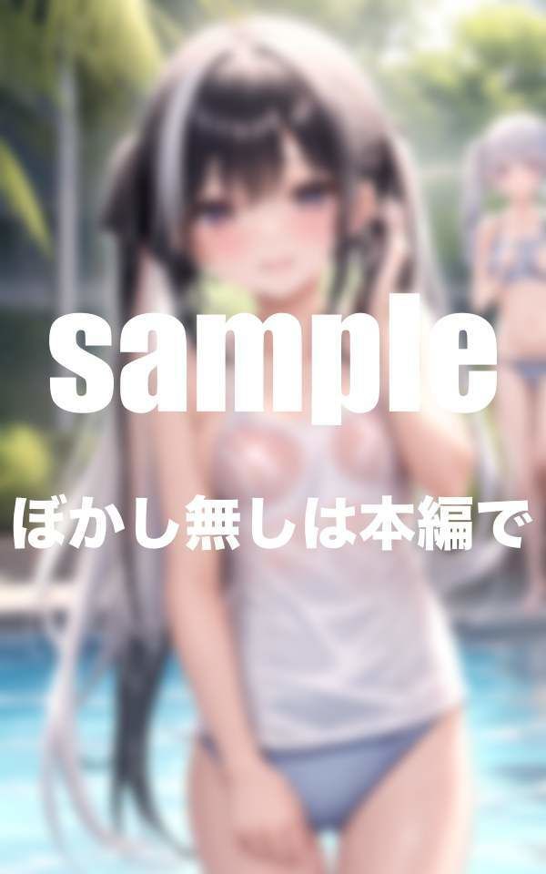 ちっぱい娘水泳部 水に濡れると透けちゃうスク水