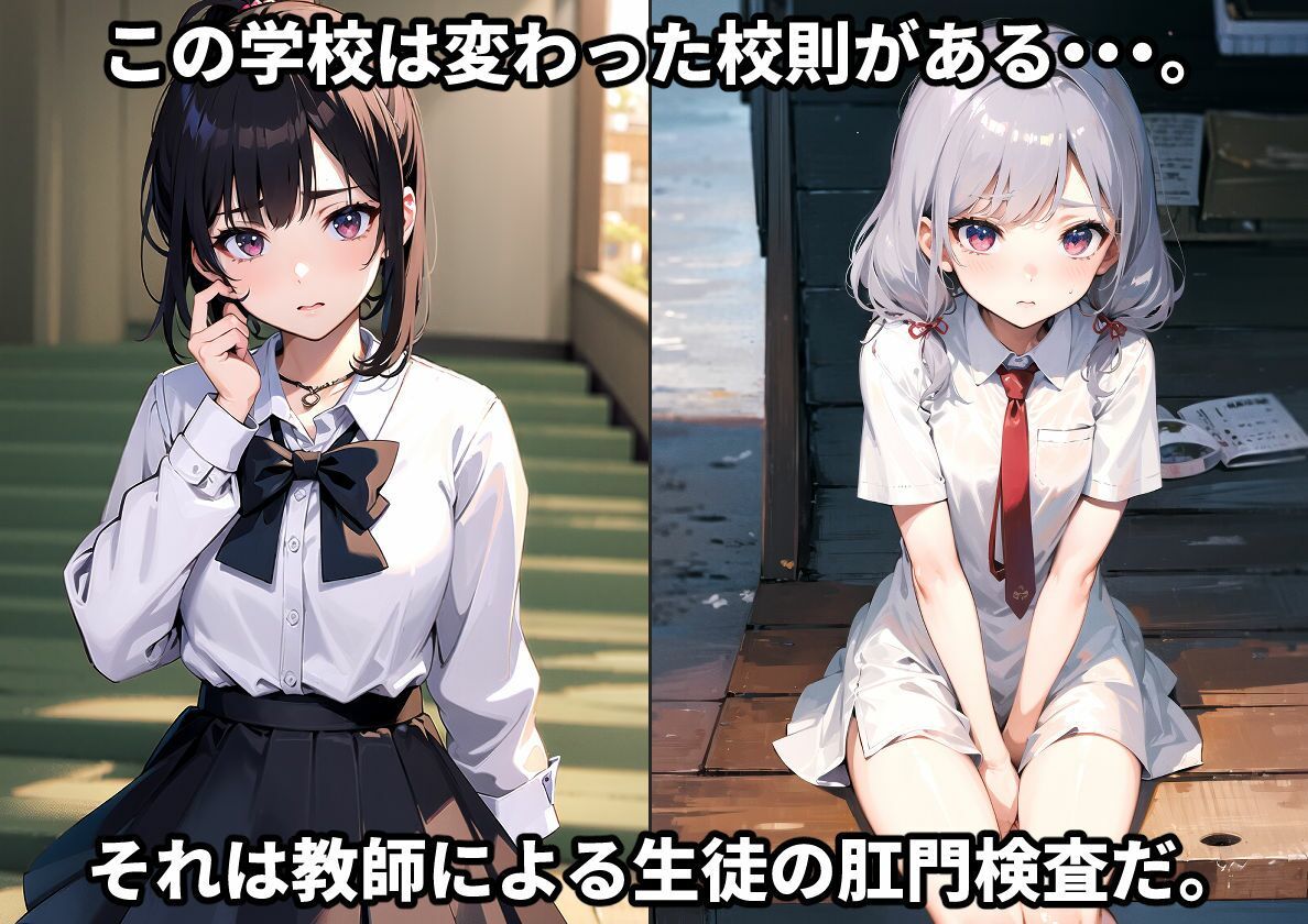 Hな校則に困惑する女子生徒と弄ぶ教師