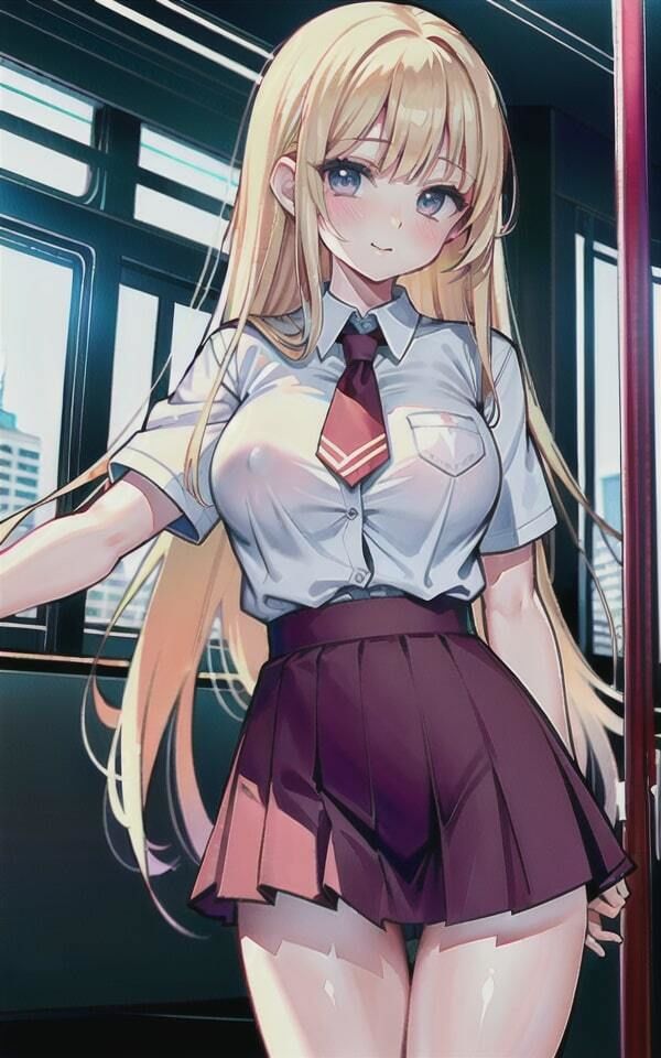 爆乳クラスメイトが通学バスで脱ぎ放題