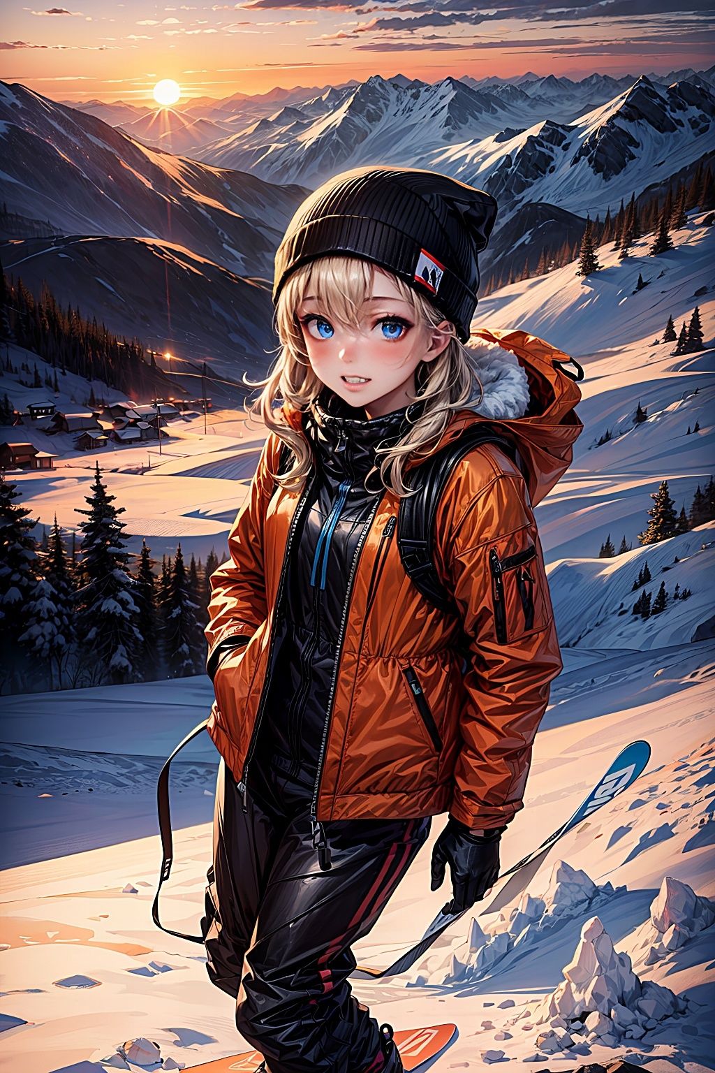 スノーボードは白濁まみれ