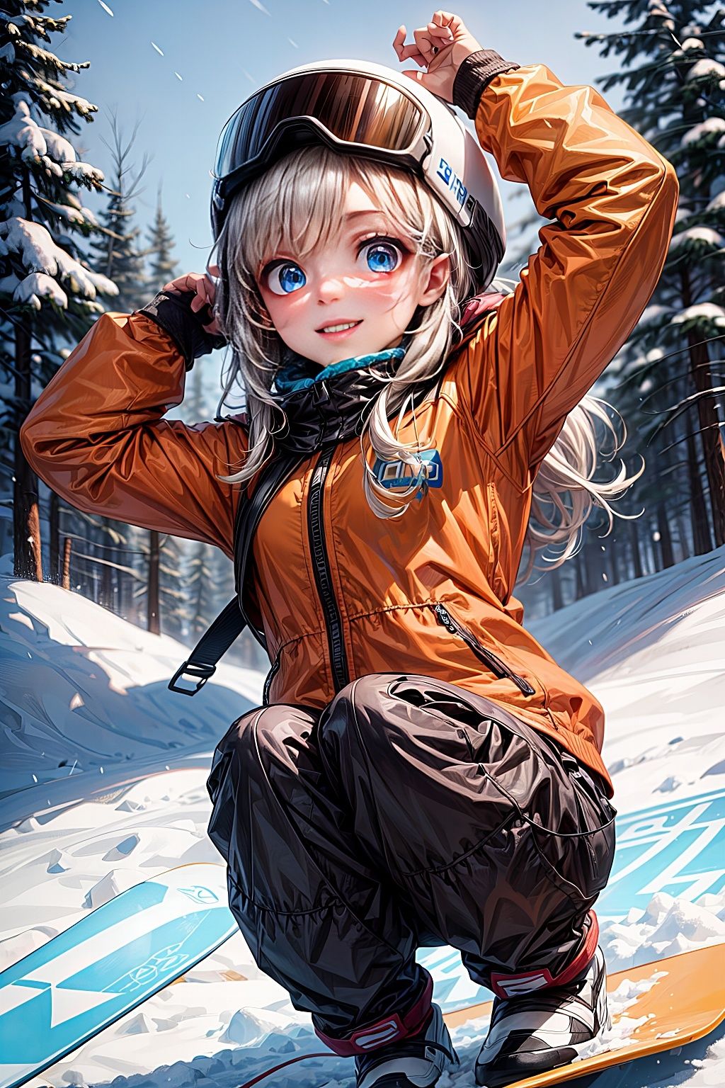 スノーボードは白濁まみれ